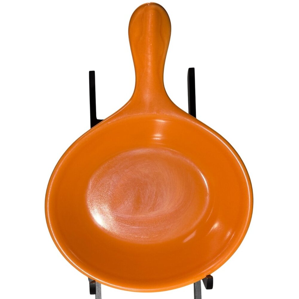 Syracuse China Orange Ceramic Skillet Pan